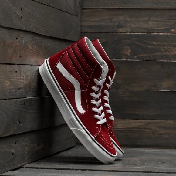 Vans Men's Sk8-Hi 'Madder Brown/True White' - Picture 1 of 7